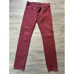 Tiffosi Stretch Jeans Wine/Burgundy Size 30/38 L32 “One Size Fits Most”